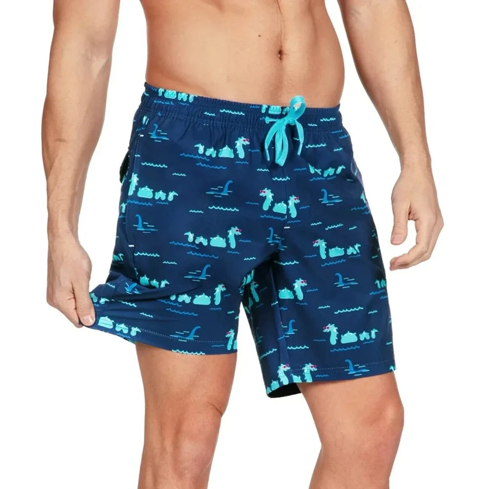 TIPSY ELVES NOTHIN' BUT‎ NESSY STRETCH SWIM TRUNKS Men's Size Medium NEW!!